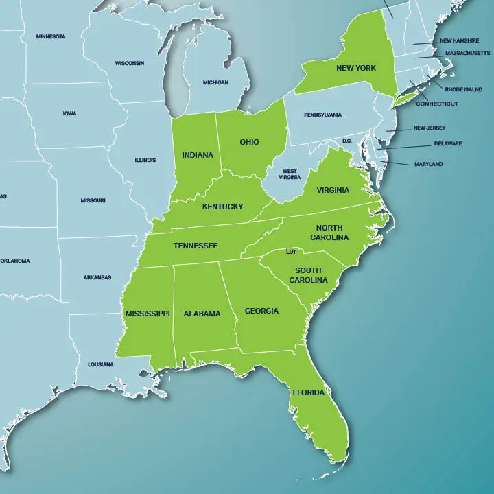 Service Location Map 2022 Service Location Map 2022